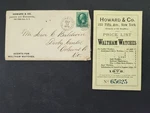 1873 Antique Waltham Watch Price List Catalog Ny Howard & Co Jewelers Envelope. Fixed Price $224.95.