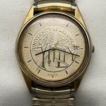 Vintage Seiko Mens Watch 34MM University Delaware Dial 5Y22-7009 Stretch Band. Fixed Price $33.99.