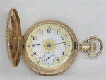 Antique 16S Fancy Dial 1888 Waltham "choo-choo" Gold Fill Pocketwatch, Serviced!. Fixed Price $2295.00.