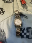 Marc Ecko Analog Quartz Silver Stainless Steel Band Diamond Markers Round Watch. Fixed Price $35.00.