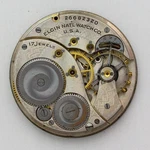 Elgin Grade 345 Model 12 Size Pocket Watch Movement & Fancy Dial Ca. 1924. Fixed Price $43.00.