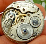 Antique Pocket Watch Movement Hamilton Grade 973 Model 16 Size 17 Jewel Huntin. Fixed Price $59.00.
