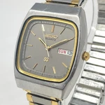 Vtg Seiko Sq Mens Watch 33MM Silver Gold Tone 8123-5089 Day Date New Battery. Fixed Price $93.41.