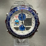 Citizen Promaster Navihawk Watch Men 42MM White Dial Steel Blue Impulse Read!!!!. Fixed Price $299.99.