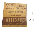 Wittnauer 10FL Watch Hands Gold Baton Part #91G Longines. Fixed Price $15.95.