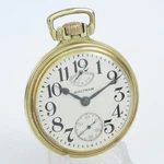 Waltham 16 Size Model Vanguard Up/down Indicator 23 Jewel Railroad Pocket Watch. Fixed Price $850.00.