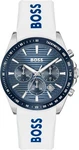 Genuine Hugo Boss 1514238 Strike White Strap Blue Dial Mens Watch - Brand New. Fixed Price $134.59.