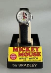 Vintage Bradley Mickey Mouse Watch Hong Kong W/ Stand & Warranty Booklet. Fixed Price $149.99.