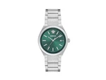 Versace V-auria Quartz Watch, Green, 39 Mm, Sapphire Crystal, VE0F00125. Fixed Price $801.00.
