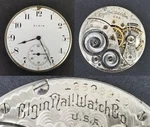 Elgin Natl Watch Co. Pocket Movement Face Hands 12S 17J 1907. Fixed Price $29.99.