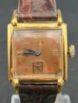 Vintage 1940S Bulova 10AL Director Rare Rose Gold Hooded Lugs All Original Runs!. Fixed Price $400.00.
