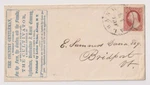 E3075: 1850'S Albany, Cultivator Journal Cover, Scott #11. Fixed Price $24.99.