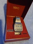 Vintage Seiko 1979-80'S Calculator Watch With Box Manual C389-5000 010286 Nos. Fixed Price $799.00.