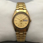 Vintage Seiko Sq Womens Watch Gold Tone Bracelet 2A23-0030 New Battery 6". Fixed Price $35.99.
