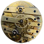 Antique 40.5MM Unbranded Three Finger Bridge Key Pocket Watch Movement Swiss. Fixed Price $33.90.
