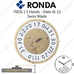 Genuine Ronda 7003L Watch Movement Swiss Made Hands, Date 12. Fixed Price $119.95.