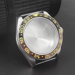 39MM Silver Sterile Watch Case Domed Sapphire Glass Fit NH35 NH36 NH34 ETA2824. Fixed Price $70.00.