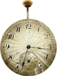 Antique 42MM Unsigned Sunburst Dial 17 Jewel Mechanical Pocket Watch Movement. Fixed Price $28.25.