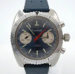 Vintage 1960'S Cristal Watch Valjoux 7733 Steel Diver's Chronograph 40MM. Fixed Price $521.29.