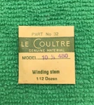 Jaeger Lecoultre Winding Stem Cal. 10 1/2 480 Part 401 32, Nos. Fixed Price $23.99.