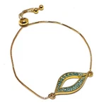 Swiss Blue Topaz Gemstone 925 Sterling Silver Bracelet 7-8" M583. Fixed Price $6.99.