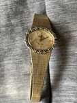 Jules Jurgenson Women's Diamond Bezel Dress Watch Gold Filled. Fixed Price $125.00.