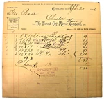 1896 Billheadthe Forst City Mirror Co. To Geo. Pease $5.22. Fixed Price $9.95.
