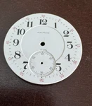 Vintage Size Waltham 1892 Pocket Watch Railroad Porcelain Dial Double Sunk. Fixed Price $40.00.