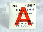 Nos Bulova Accutron Setting Stem #176G-7 For Model #214 Sealed!. Fixed Price $12.95.