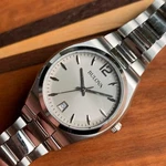 Bulova Ladies Silver Dial Steel Sample Wristwatch No Movement Parts #105. Fixed Price $39.00.