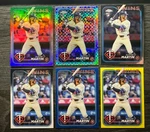 Austin Martin 2024 Topps Update Rookie X Fractor, Chrome, Rainbow, Blue, Yellow. Fixed Price $9.99.