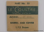 Jaeger Lecoultre Barrel & Cover Cal. 818 Part #35. Fixed Price $49.95.