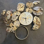 AH03 Lot Watch Movements Dial Monarch De Luxe Omega Gotham Parts Repair Restore. Fixed Price $49.99.