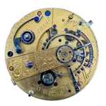 Antique 44MM M.i. Tobias Roman Dial Key Wind Fusee Pocket Watch Movement Britain. Fixed Price $101.70.