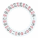 Date Disc For Rolex Roulete 1601,1602, 1603 Movement 1530-1570 Red/black. Fixed Price $49.95.