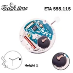 Eta 555.115 Swiss Quartz MOVEMENT-5 JEWELS-3 Hands-white Date Disk 3-H:3.91MM. Fixed Price $64.99.