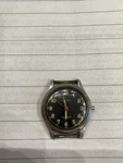 Rare Vintage Alprosa Swiss Military Watch WW2 Era - Black Dial. Fixed Price $199.00.