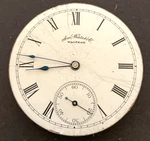 Antique 1888 Waltham Hillside 1884 Pocket Watch Movement Parts/repair 14S 11J. Fixed Price $29.95.