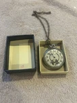 Waltham Silver Mechanical Pocket Watch, Chain, Original Box, Arabic Numerals. Fixed Price $109.99.