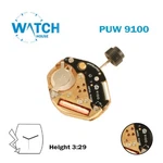 Puw 9100 Vintage Watch Movement Swiss Made 3 Hands , Without Disk. Fixed Price $29.98.