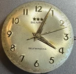 1960S Benrus Fe 25 17J Automatic Watch Movement + Dial Hands Runs G7. Fixed Price $34.99.