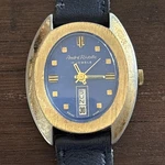 Andre Rivalle Mechanical Watch Blue Dial, Day-date, 17J, 41MM, Space Age. Fixed Price $50.00.