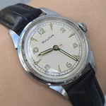 Vintage Bulova Watertite "d" Men's Manual Wind Watch 10BTC Military 1951. Fixed Price $279.00.