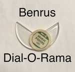Rare Nos Vintage Benrus Dial-o-rama Chevron Asymmetric Watch Glass Crystal. Fixed Price $24.00.