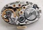 Vintage Hamilton Cal. 721 17 Jewel Watch Movement Runs For Repair. Fixed Price $25.00.