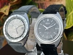 Seiko 6117-8000 Gmt Navigator Timer Watch Rare Silver Variant & Black Dial Lot. Fixed Price $1750.00.