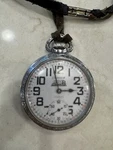 Arnex Unitas Cal. 6431/6445 Railroad Pocket Watch 17 Jewels-works! See Video. Fixed Price $195.50.