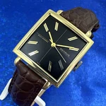 Vintage 1960 Man Benrus Sir George Stunning Black Dial Serviced & Warranty. Fixed Price $395.00.
