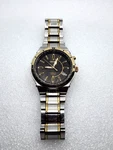 Seiko Kinetic New Capacitor Battery 5M62A Two Tone Silver Gold Black Dial Watch. Fixed Price $109.99.