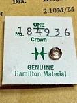 Vintage Nos Hamilton Wrist Watch Crown Part 184936/20095 Tap 10 Yellow. Fixed Price $19.95.